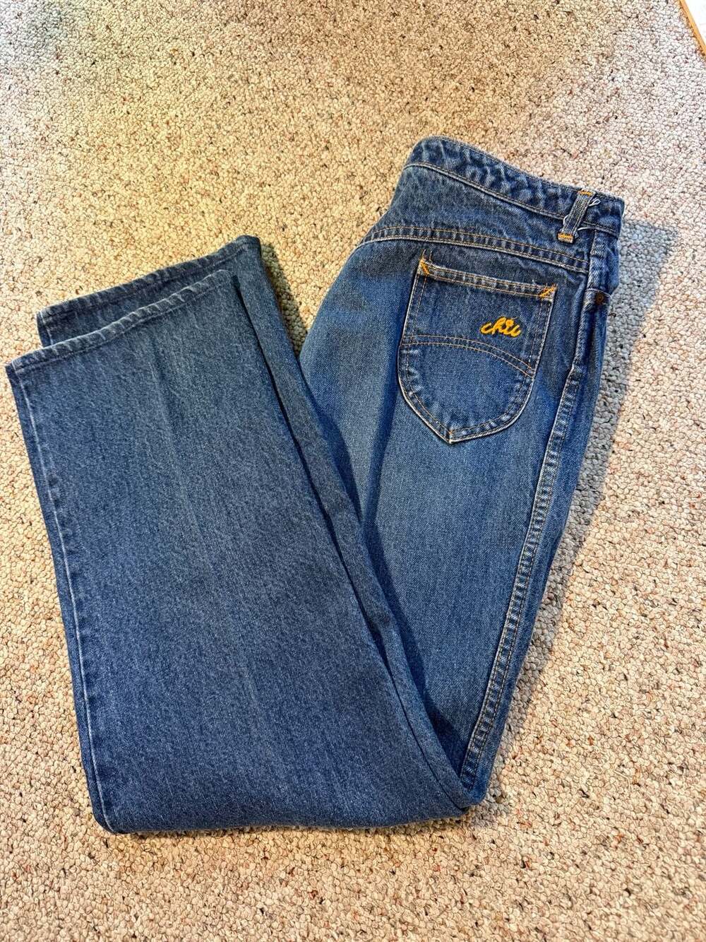Vintage Chic by h.i.s High Waisted Straight Leg Jeans Size 18